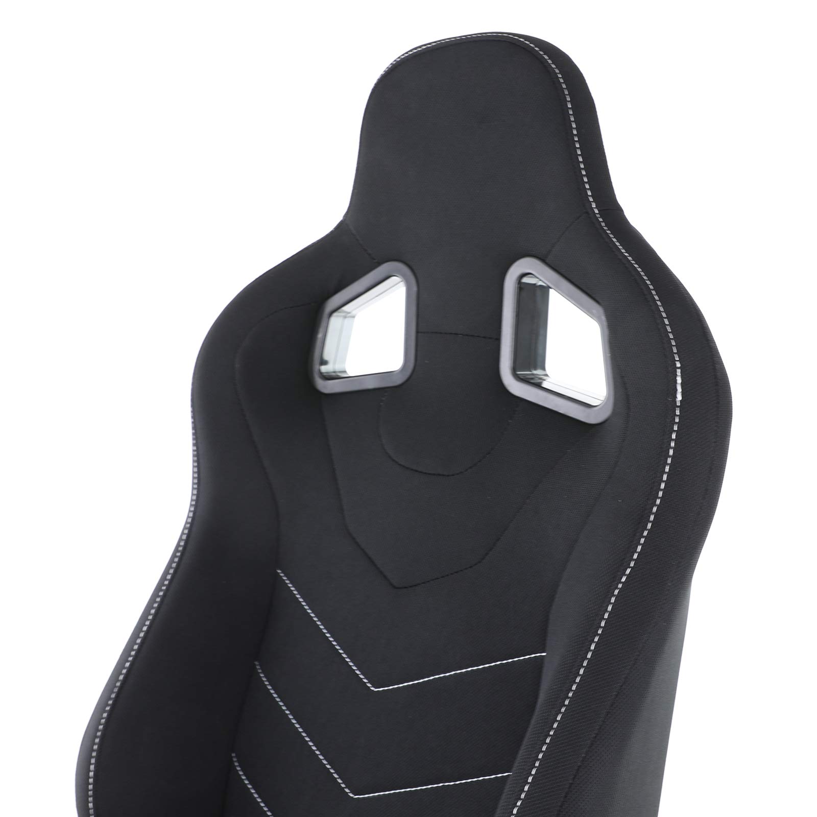 Sportsitz Schalensitz Halbschalensitz Tenzo-R 2 Stoff Schwarz mit Laufschienen