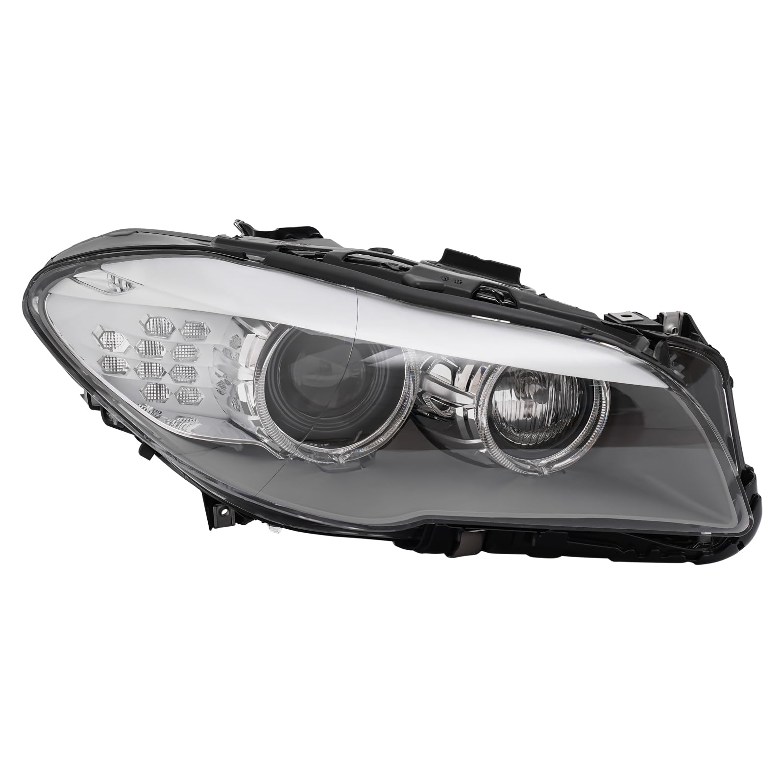Headlight Assembly for 2011 2012 2013 BMW 5-Series 528i xDrive/535i/550i (NOT FOR GT/Touring/M5/ActiveHybrid 5 Models), w/AFS OE/OEM 63117271908,