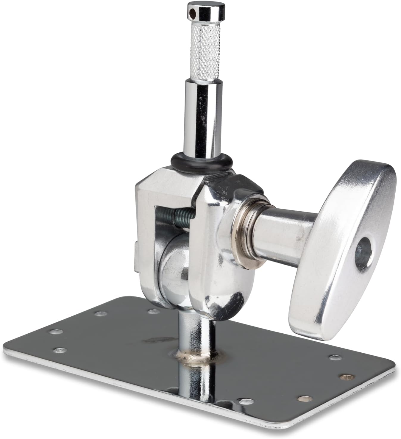 Kupo Baby Plate with EZ Grip Finger and 5/8" Stud, Low-Profile Surface Mount for Light Fixtures, Flags and Accessories with Adjustable Positioning and Secure Base Attachment (KG301012)