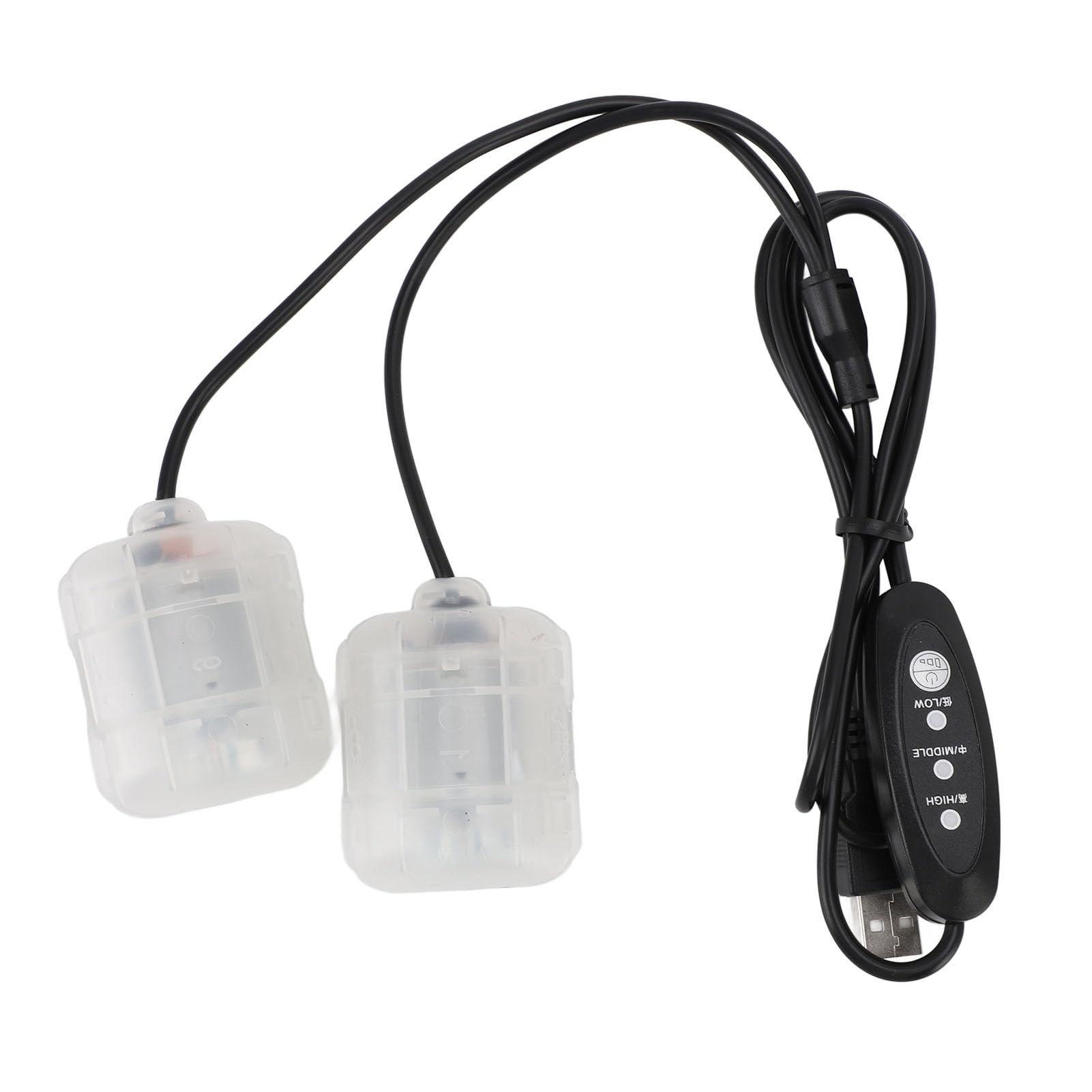 Vibrationsmotor, USB 3-Gang-Vibrationsmassagemotor, DC5V 3000 4500 U/min Massagegerät mit Einstellbarer Geschwindigkeit, Ideal für Massagekissen, Gürtel und Tischzubehör