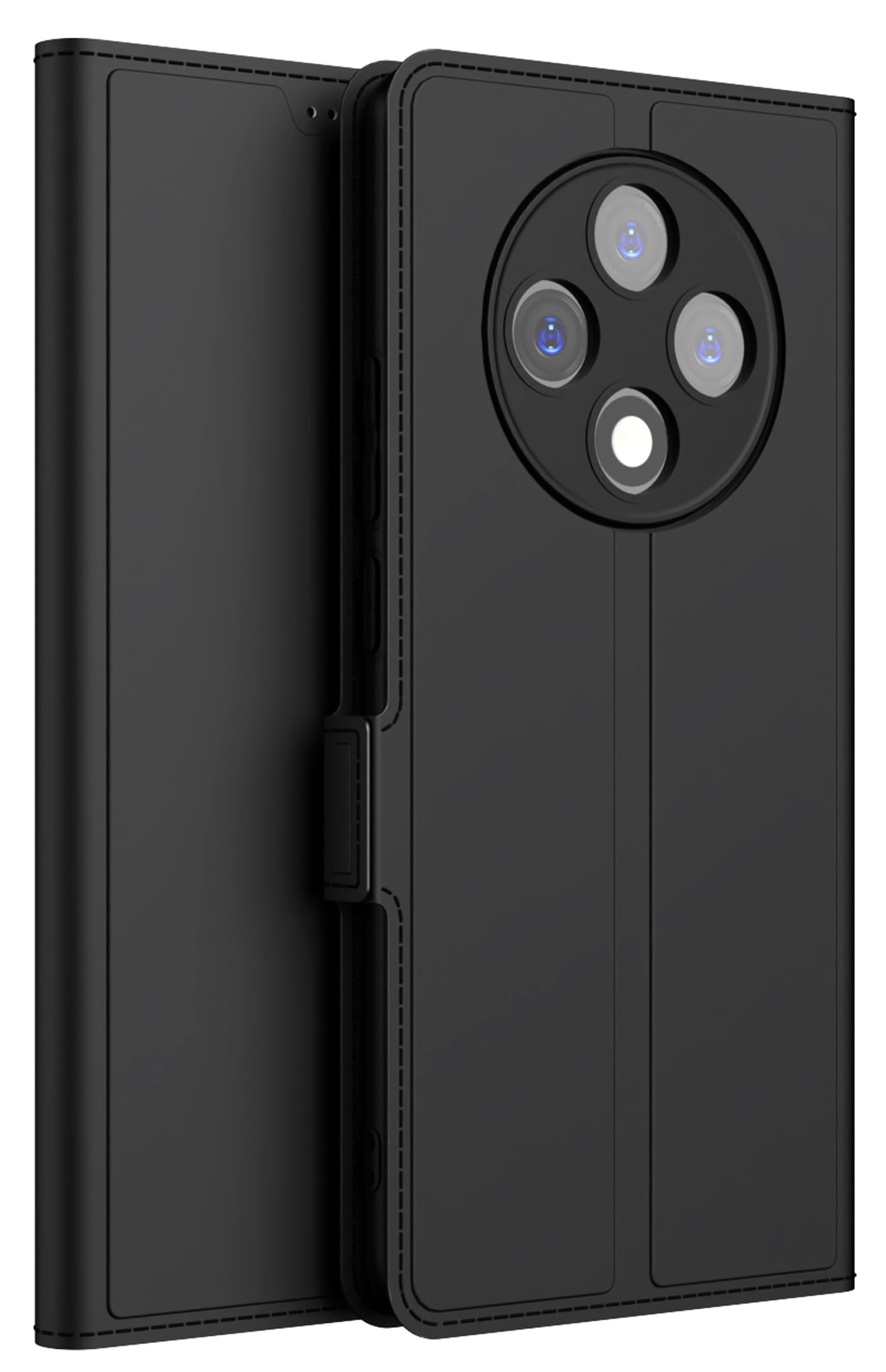 Kapa Noble Slim Magnetic Leather Flip Case Cover for Oppo F27 Pro/Oppo F27 Pro Plus | Card Holder Stand Flip Wallet Case (Black) (B0D9QSDVM4) Amazon Price History, Amazon Price Tracker
