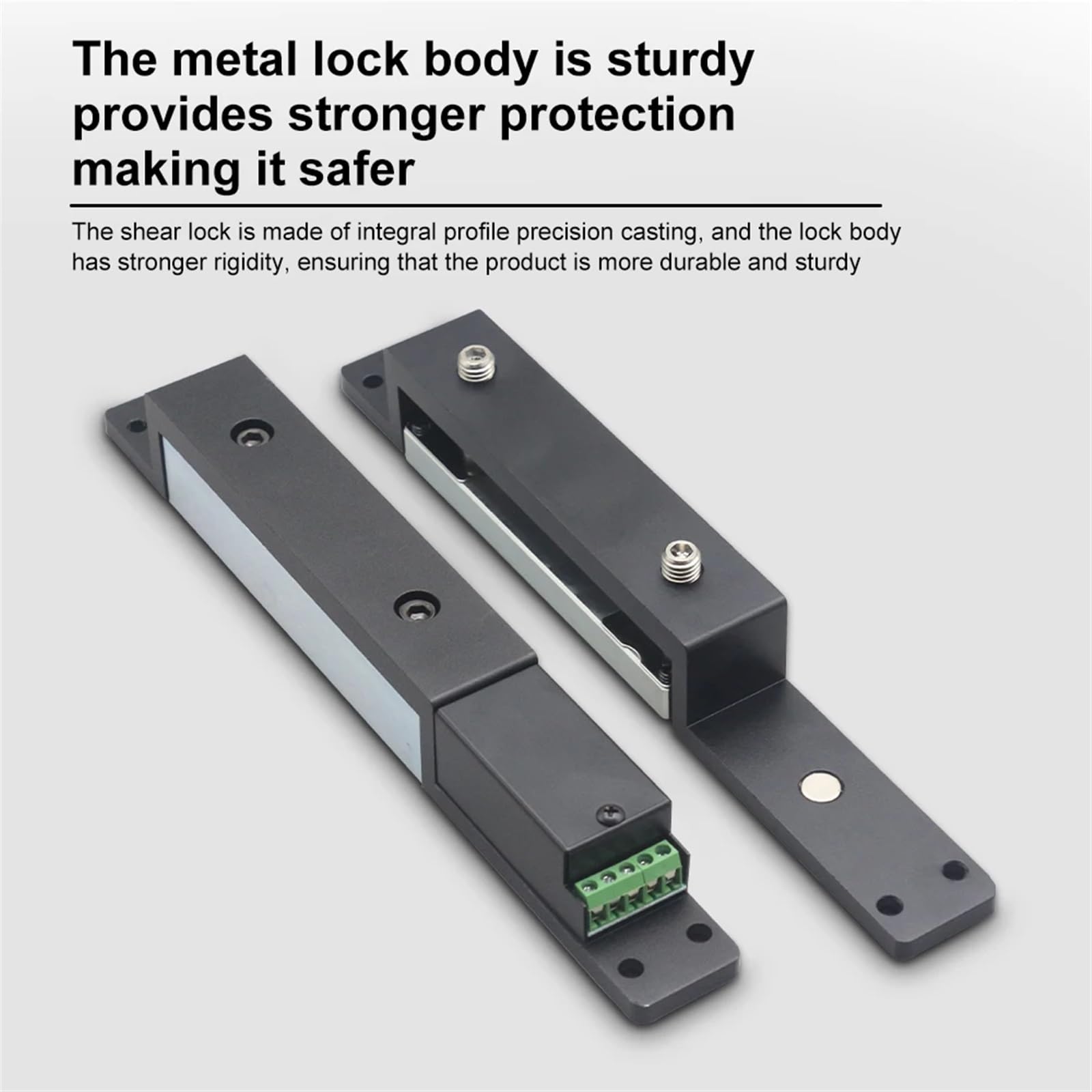 1200KG Magnetic Door Lock Elektryczna kontrola dostępu z sygnalizacyjnym wyjściem Opóźniony bezpieczny wpis do szklanych drzwi stalowych