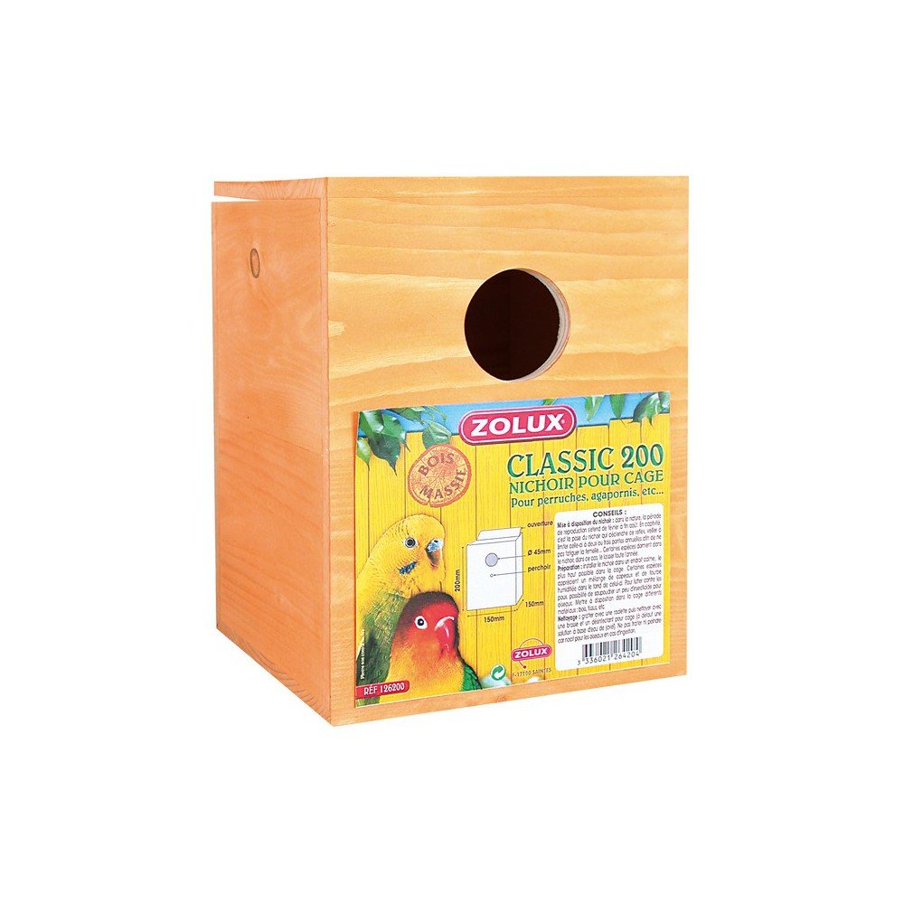 Zolux Bird Nesting Box - Classic 200