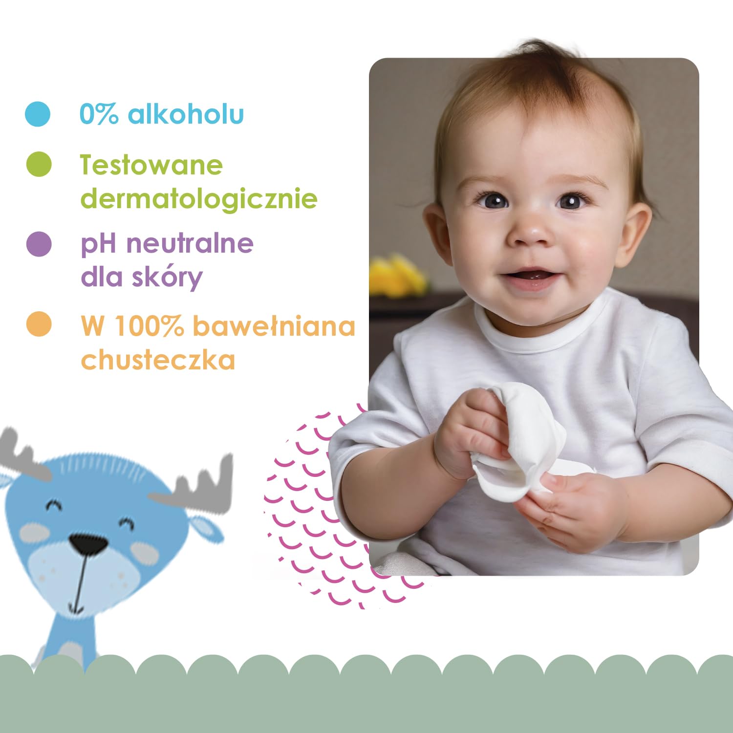 Cleanic Chusteczki nawilżane Baby Eco Pure Water dla dzieci i niemowląt - 99% skład na bazie wody - alantoina - bez perfum - jednorazowe - dla skóry wrażliwej - 50 x 16 sztuk
