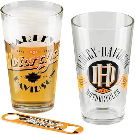 Harley davidson beer glasses Clearance