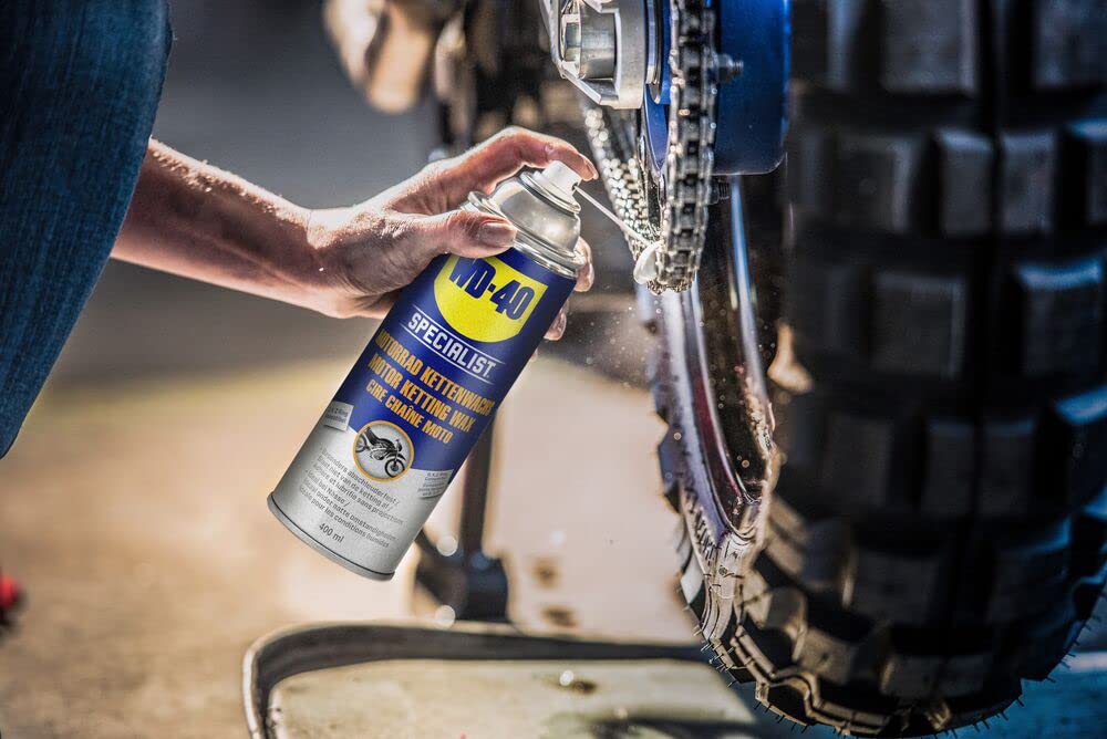 WD-40 34788 Specialist Motorbike, Grasa de Cadenas Ambiente Húmedo, Spray 400 ml