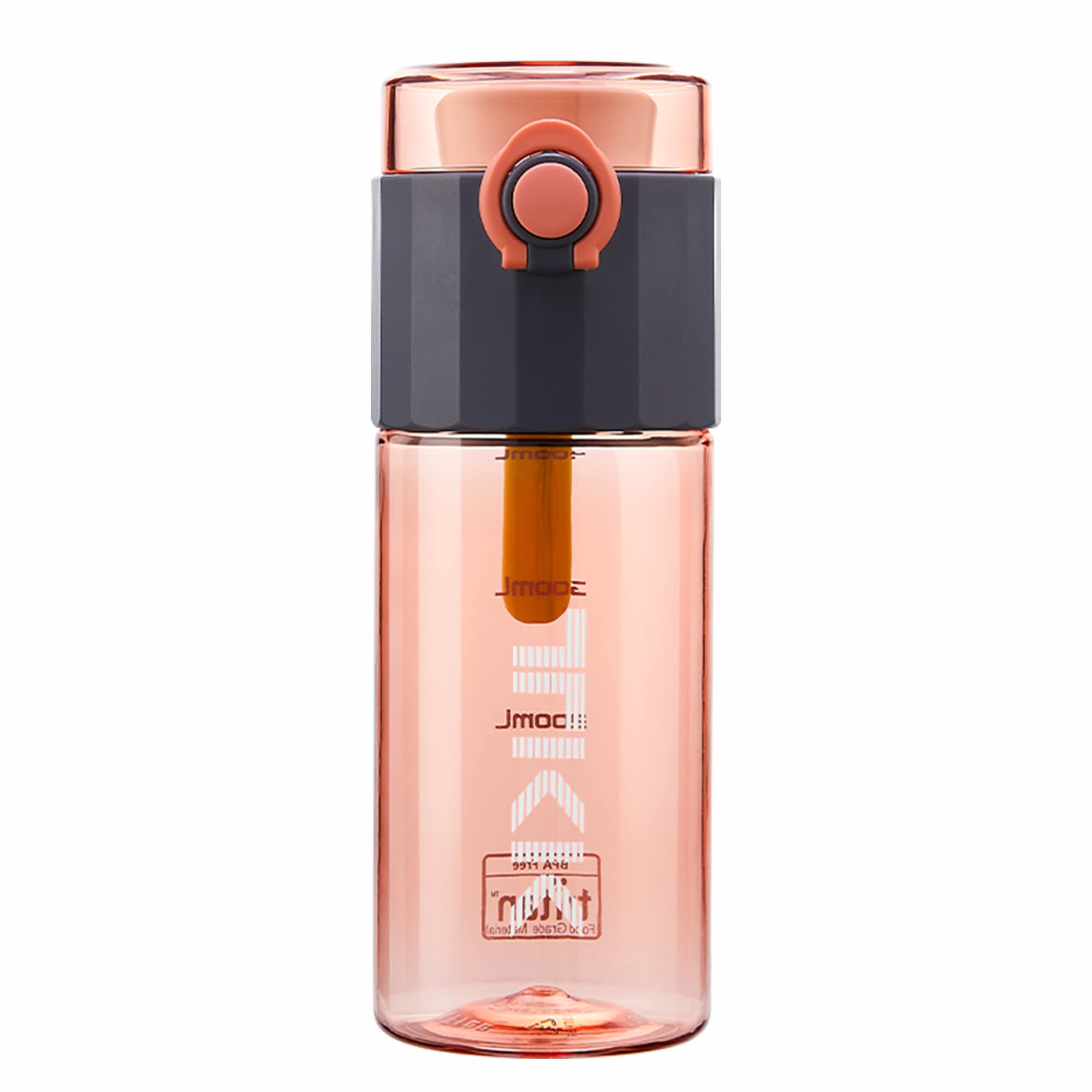 TITIROBA TKK Children's Bottle with Leak-proof Lid, Tritan BPA-Free, One-Hand, Sports Water Bottle, Pink, 400 ml