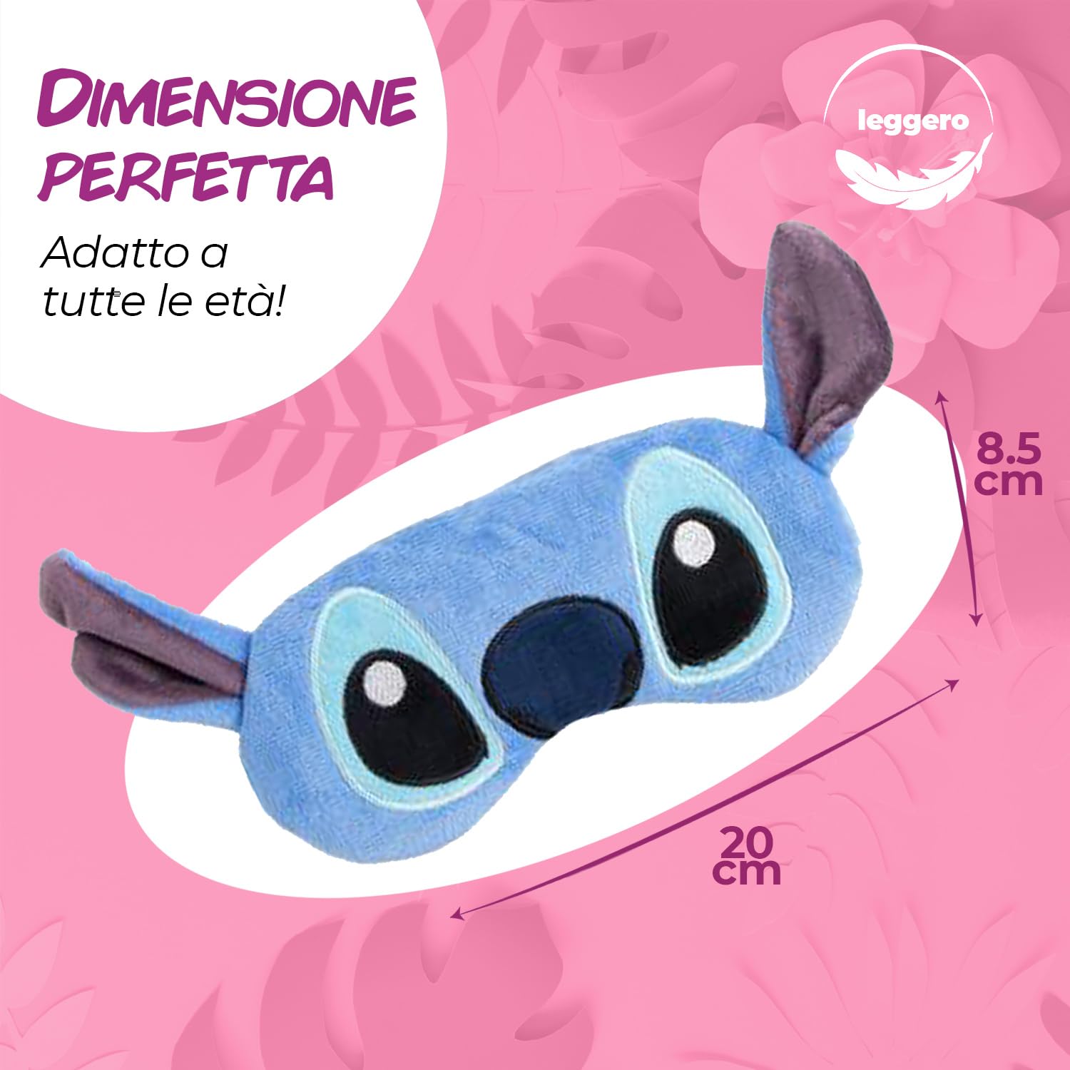 Mascherina Stitch per Dormire – Maschera Stitch Morbida e Confortevole – Accessori di Stitch per il Relax e il Riposo