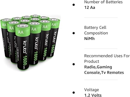 Miniatura 8 de Baterías de luces solares AA 1600 mAh de alta capacidad 12 V Ni-MH recargables AA batería solar para luces solares al aire libre cadena de luces de