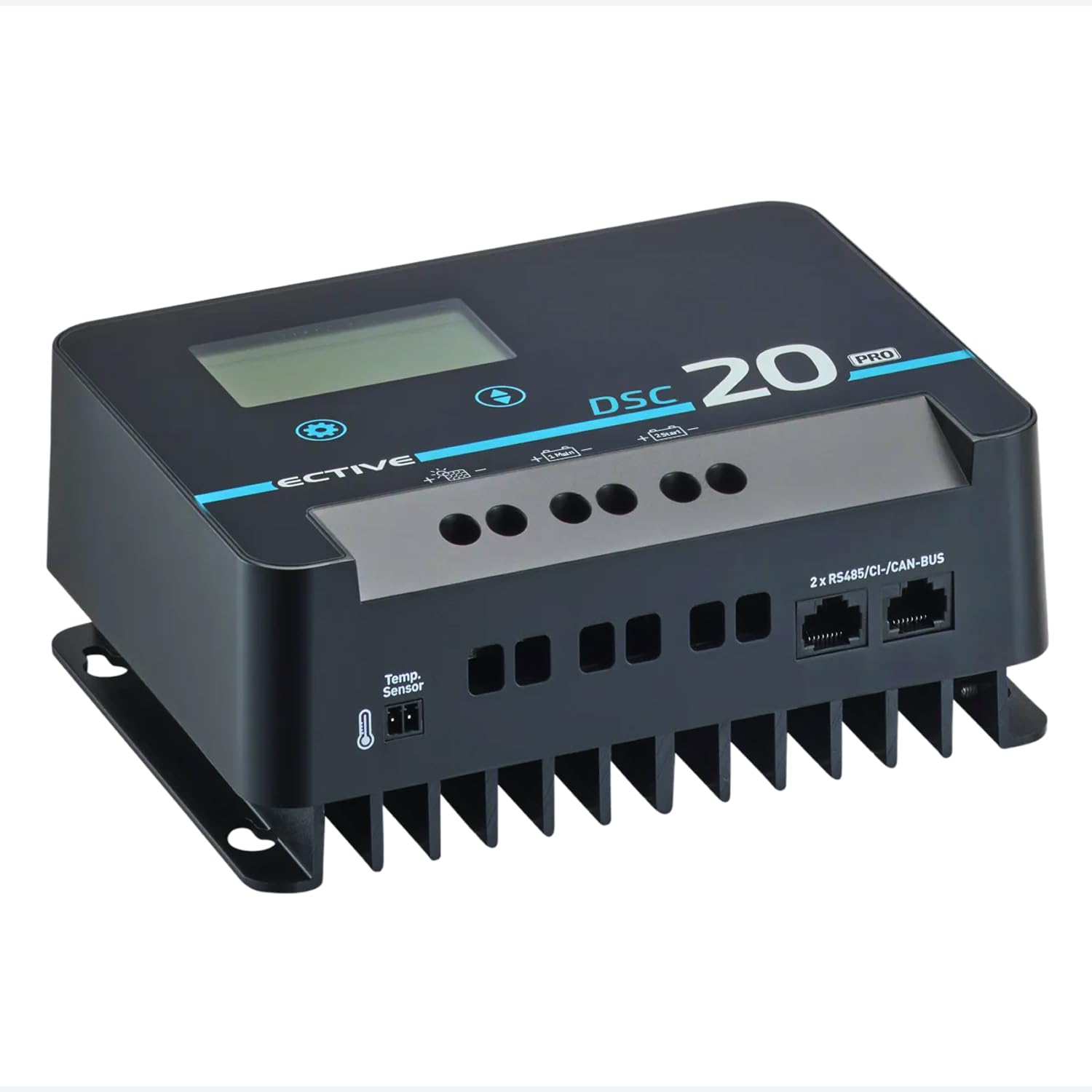 ECTIVE DSC 20 PRO 20A 150V MPPT Dual Solar-Laderegler mit Bluetooth – für 12/24/36/48V Starter- & Versorgungsbatterien (Nass, AGM, Gel, Lithium)