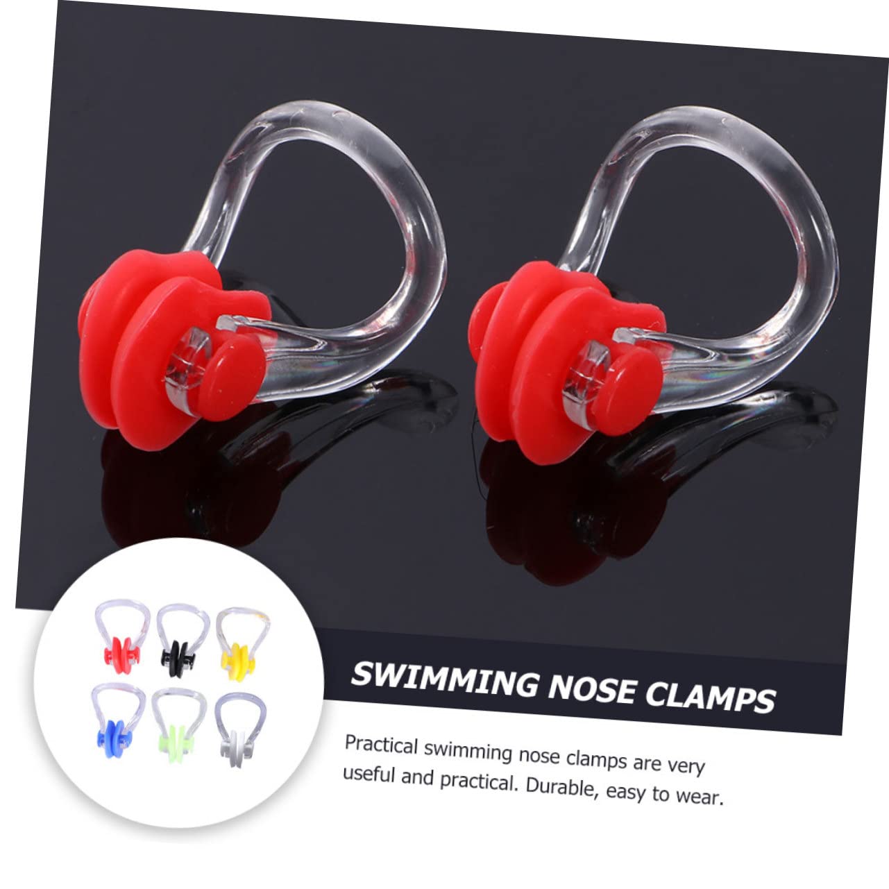 BESPORTBLE 60 Piezas De Natación De Silicona Clip De Nariz Tapones De Nariz para Nadar para Adultos De Nariz Reutilizable Tapones De Nariz De Agua Abrazadera De Protección De Nariz
