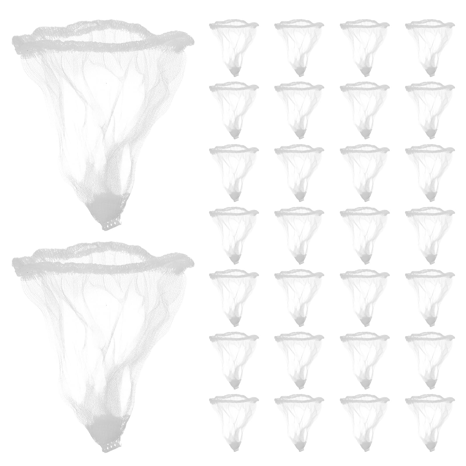 100pièces Filtre Évier De Crépine Maille Élastique Anti-obstruction Jetable Compatible Plupart Des Éviers