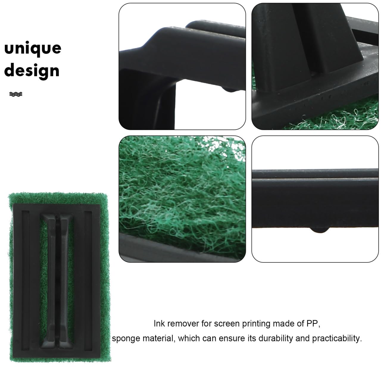 Operitacx Pennello per Serigrafia con Spugna Resistente Manico Ergonomico 5.7X3.5X2.6 Pollici Dispositivo di Rimozione Inchiostro per Pulizia Telaio E Accessori di Serigrafia