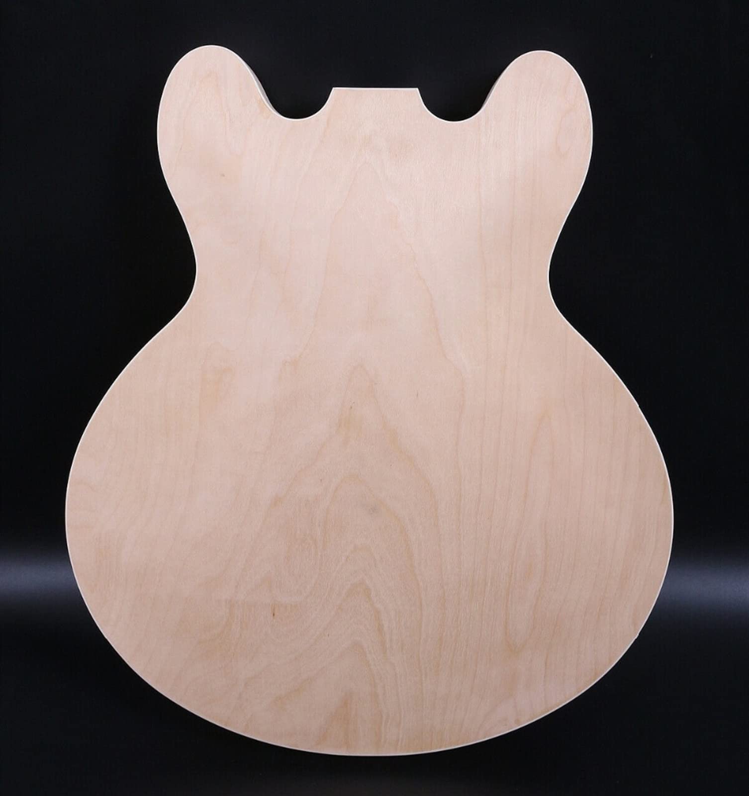 FLFL Niedokończony Zestaw Gitary Elektrycznej Klonowa Szyja Gitara I Ciało Gitarowe Majsterkowanie Hollow Gitara Elektryczna Niedokończony zestaw gitarowy