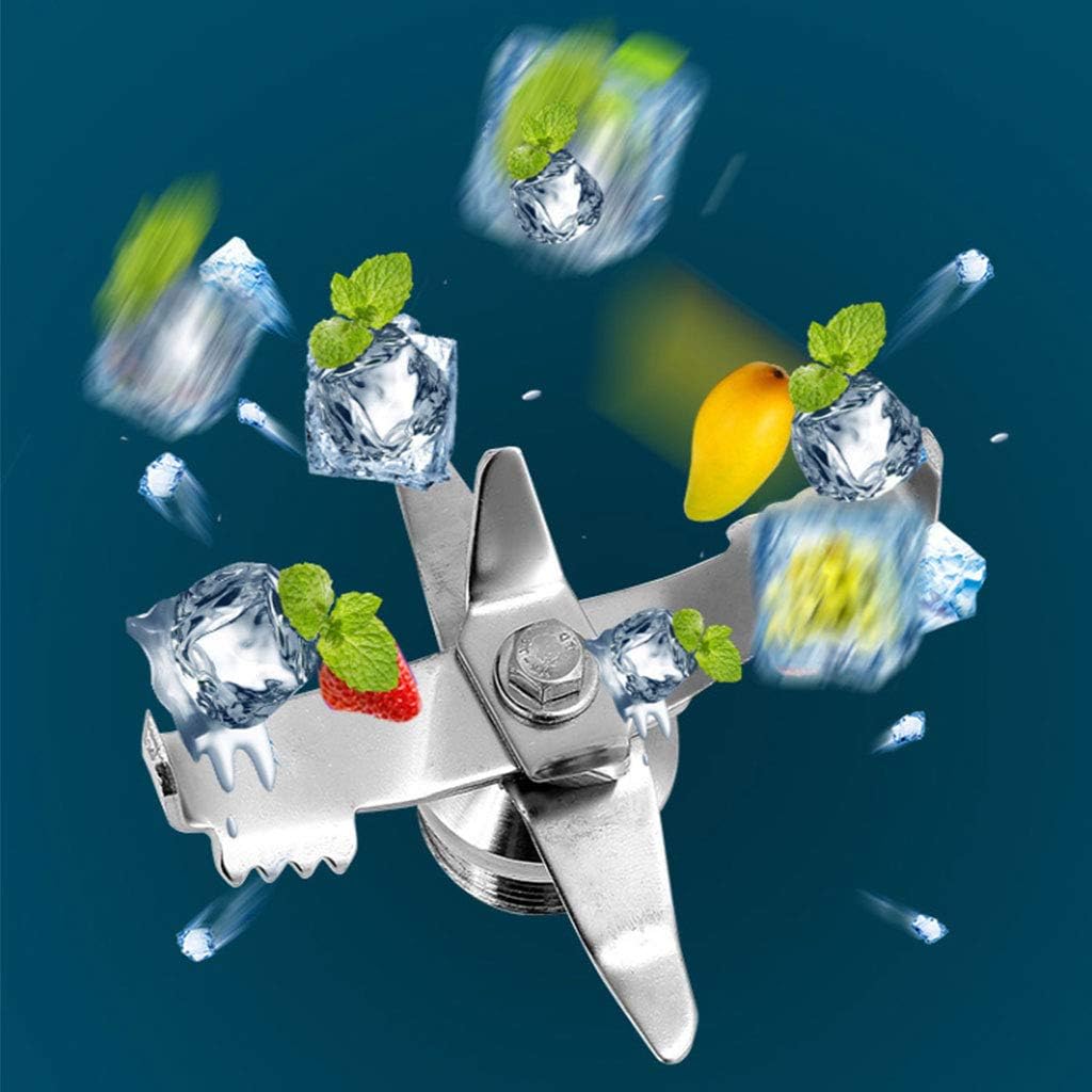 Commercial Smoothie Machine High Horsepower with Cover Ice Crusher Silent Juice Machine 220V Soundproof Ice Breaker Ice Blasting Machine Milk Tea Shop Available Food Grade PC Cup 1000ML 1000W