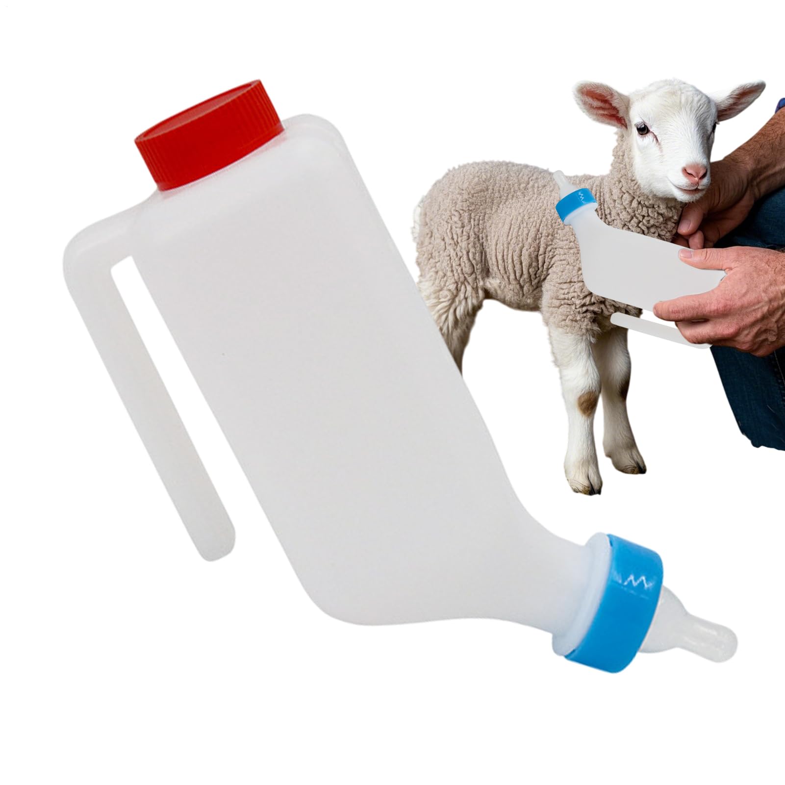 Biberones para Cabras | Biberones De Alimentación con Tetina Suave para Corderos | 800ml Equipo Multifuncional de Alimentación para Cabra Cachorro