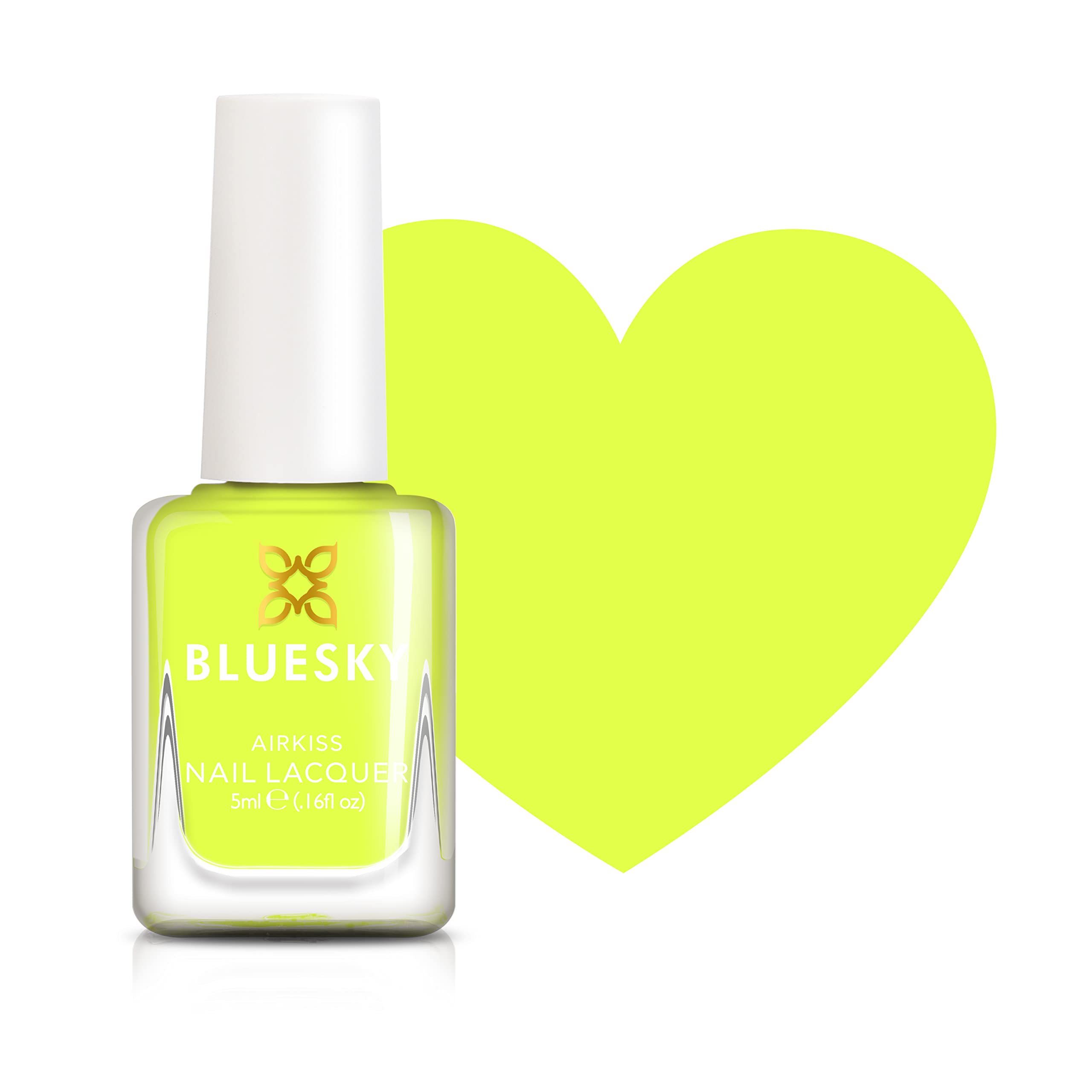 Bluesky Kids Nail Varnish – ZING, Yellow. Easy Peel-off, Non-Toxic, Water- based, Odour-free Nail Polish for Kids, 5ml