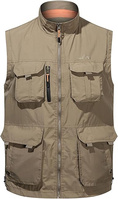 Amazon.com: Chaleco para hombre con muchos bolsillos de malla para trabajo,  sin mangas, forro polar cálido : Ropa, Zapatos y Joyería