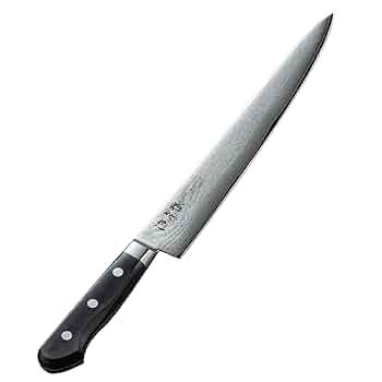 Amazon｜安田刃物 源虎徹 銀彩 ダマスカス 筋引き 240mm 日本製