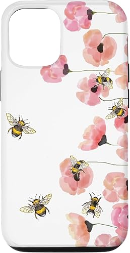 Vista 28 de Bumble bee - Honey Bees. bee Lover. Pink Flower. Gift Case for iPhone 17
