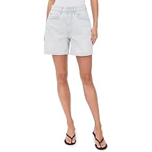 ANINE BING Women's Delaney High Rise Relaxed Shorts
