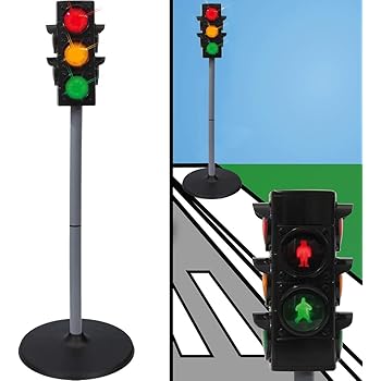 Verkehrszeichen Verkehrsschilder Set Spielzeug Ampel Schilder Kinder Verkehrserziehung Ampelanlage Amazon De Spielzeug