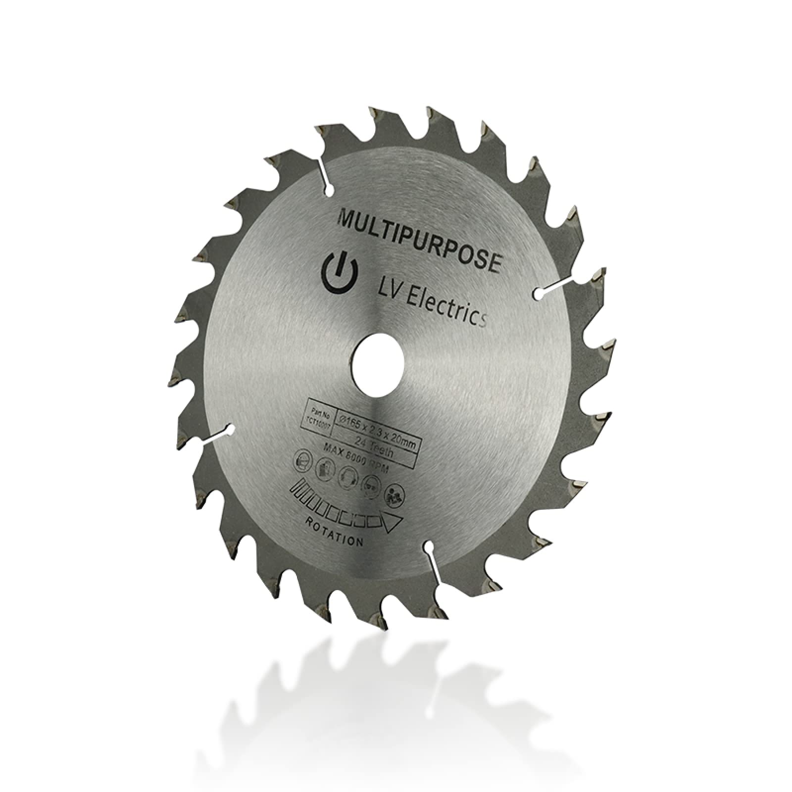 3 pièces/ensemble lame de scie circulaire 165mm TCT lame de scie 24T 40T 48T carbure pointe bois disque de coupe lame de scie pour bois