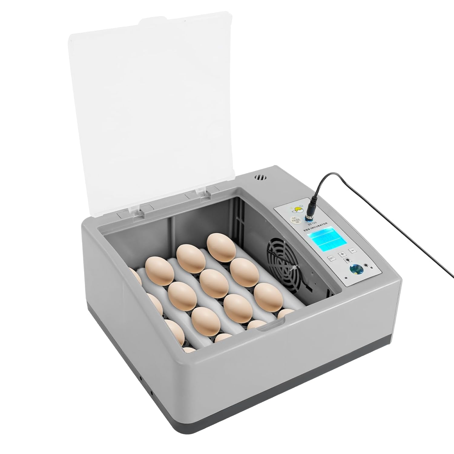 Egg Incubator w/Temperature Control 16-Egg Incubator Household Egg Incubator