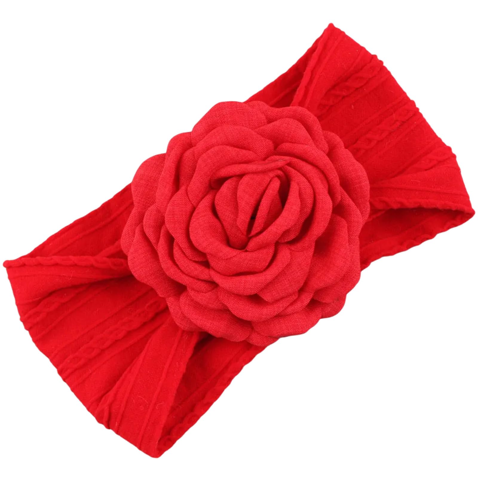Elastic Infant Headband Lovely Baby Girls Headdress Hairband With Floral Accent For Everyday Outings & Special Occasion