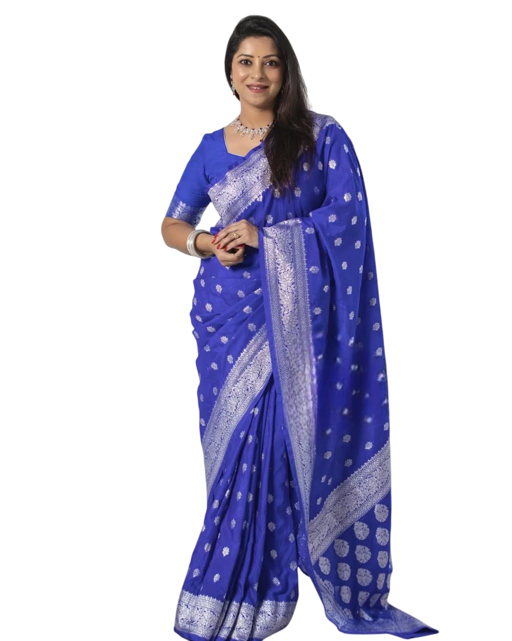 vomika Premium Banarasi Soft Silk Saree with Blouse Piece – Elegant, Festive & Party Traditional-picture-46