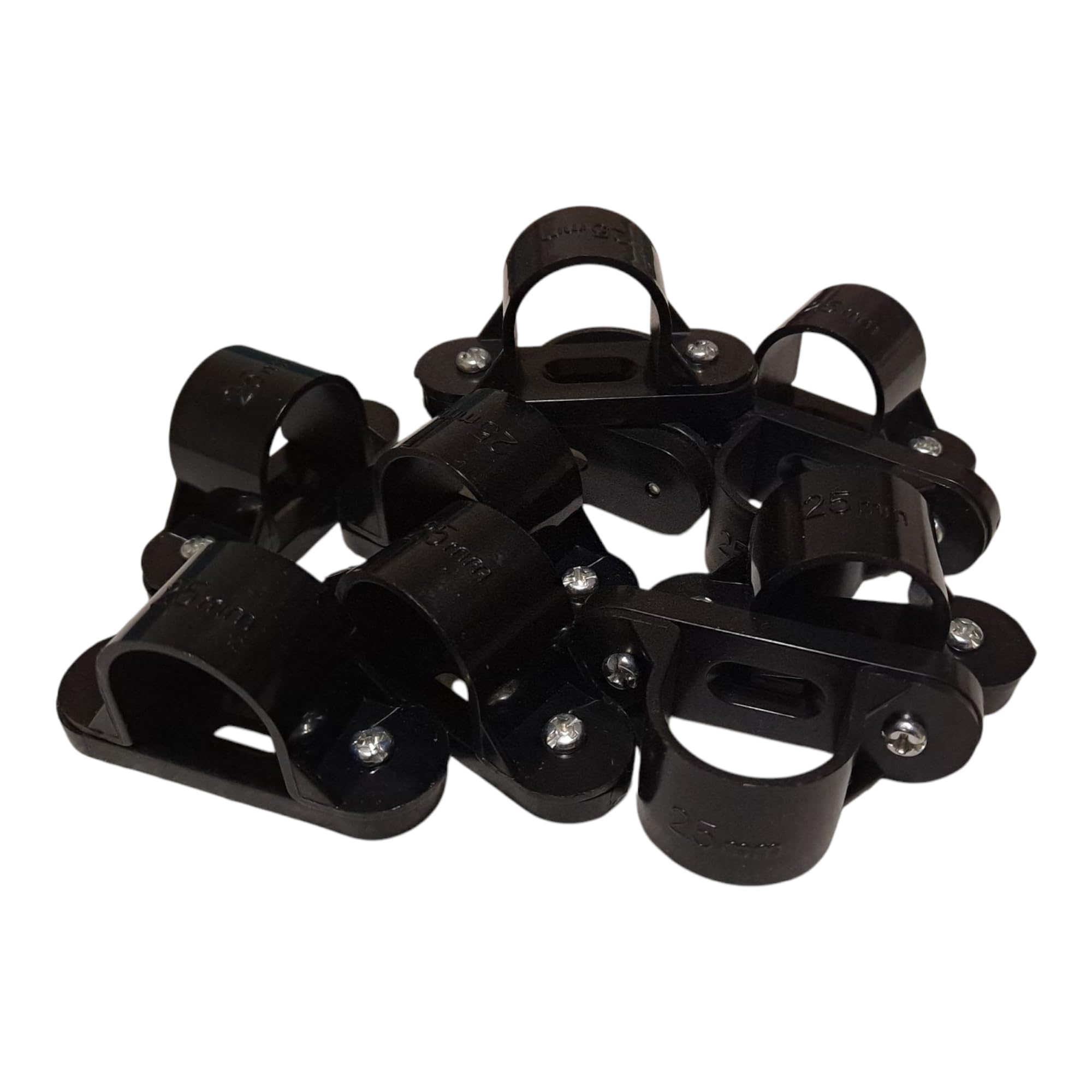 Clip A U PVC Per Condotto 25mm - Confezione Da 10 Pezzi Fissaggio Tubi Elettrici - Foto 1