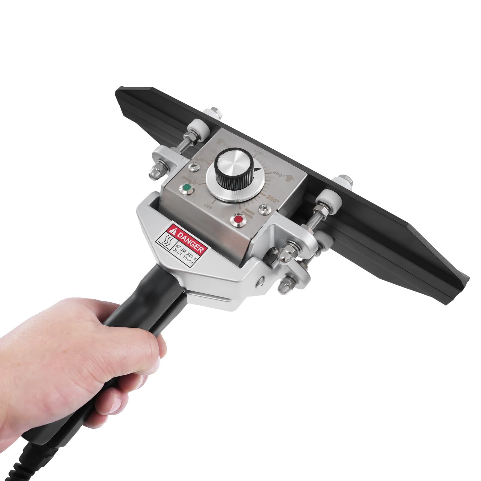 Sellador térmico portátil de 300 W, 200 mm, con control de temperatura de 30 a 250 °C, para bolsas de aluminio y vacío