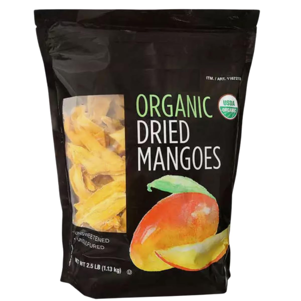 Organic Dried Mango, 40 oz_Kir klan