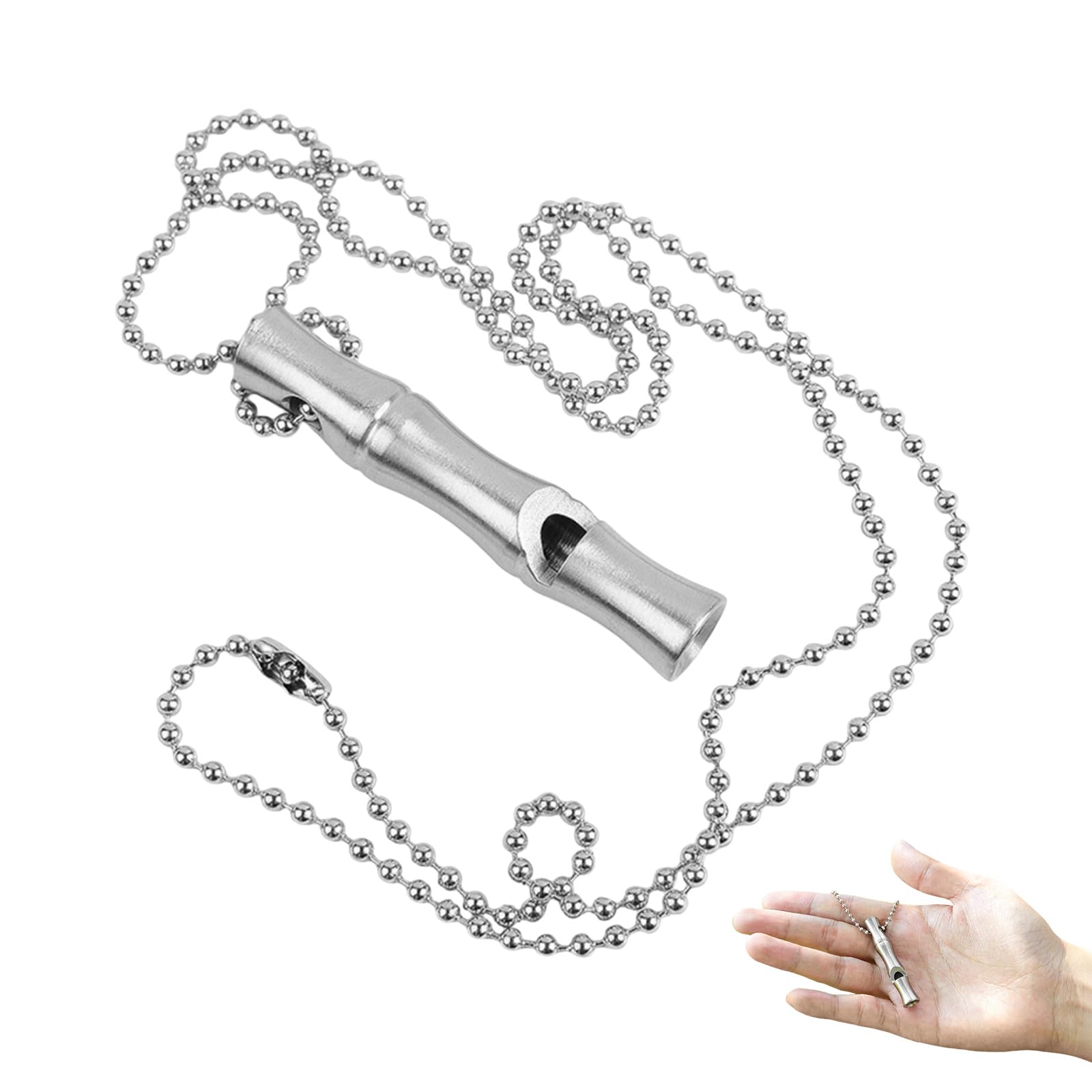 Stainless Steel Whistle,dog whistles for recall,Whistle Signal Whistle with Collar Dog Whistle High Decibel Emergency Whistles for Help Recall Dog Camping Survival High Decibel Emergency