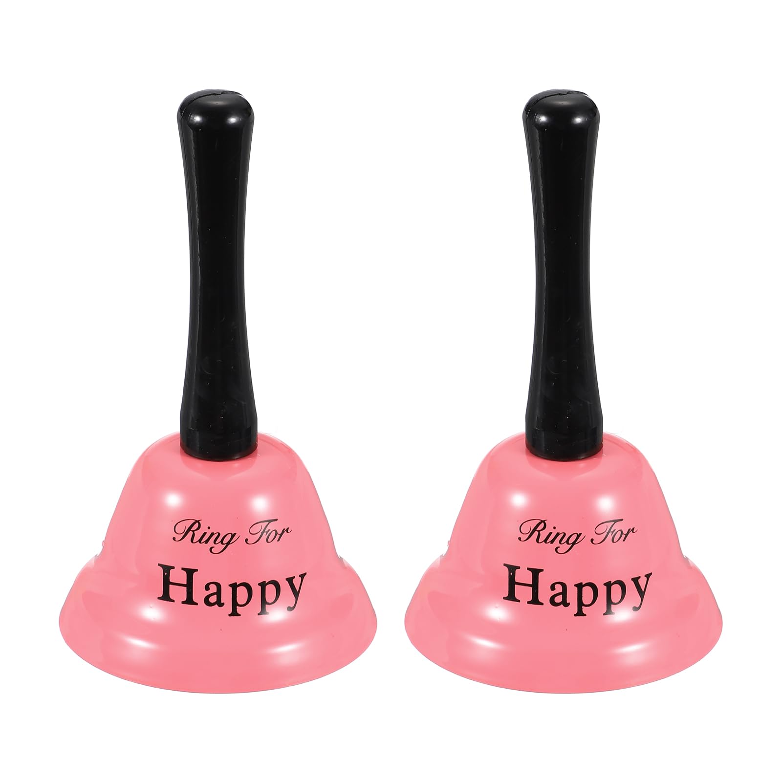 Clochettes de 7,6 cm PATIKIL rose et happy pour accueil chaleureux et service de table