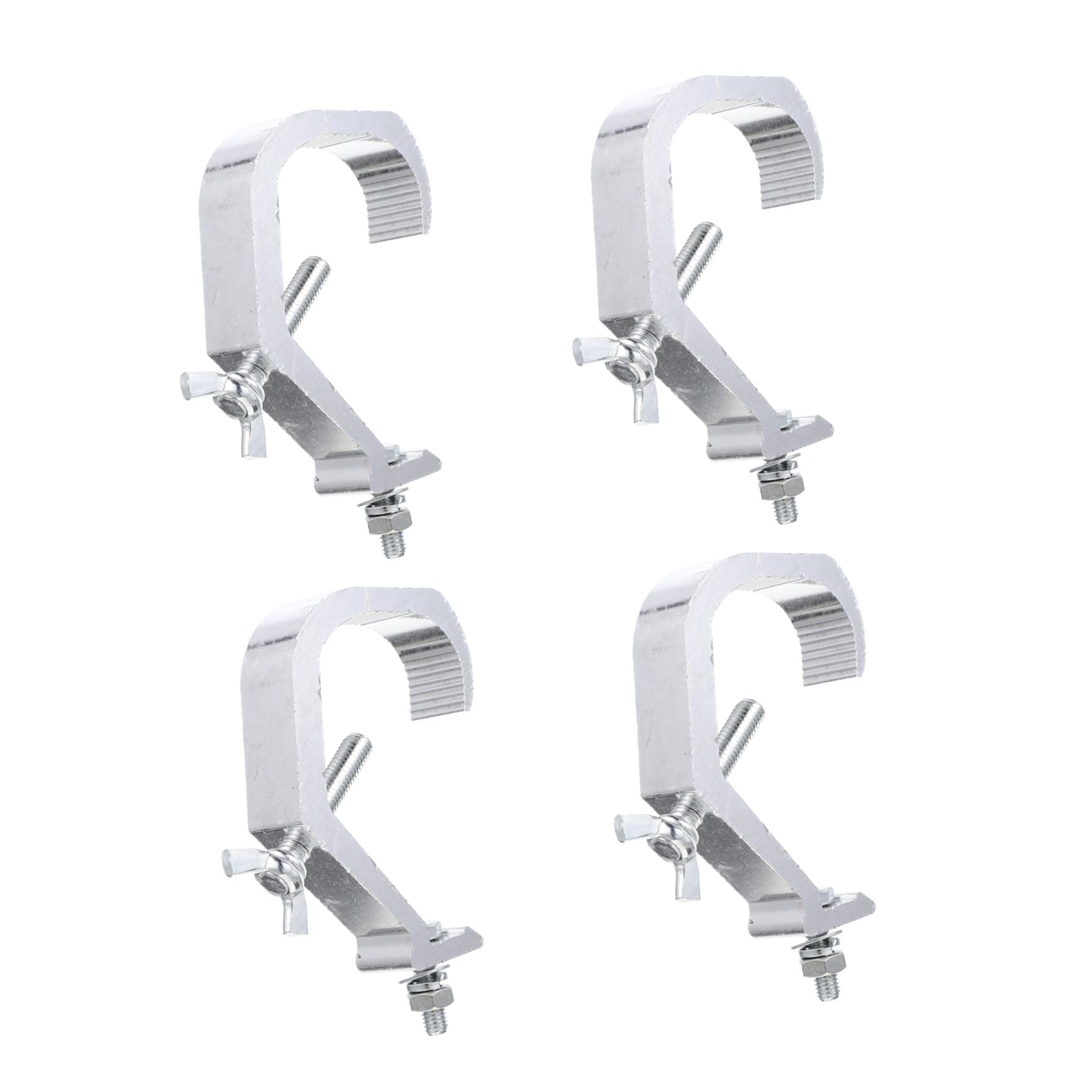 4 pezzi Morsetti per Luci da Palco in Alluminio Morsetto C Regolabile Antiscivolo per Luci Dj Supporto Resistente per Faretti Spot e LED Palcoscenico Facile da Installare per