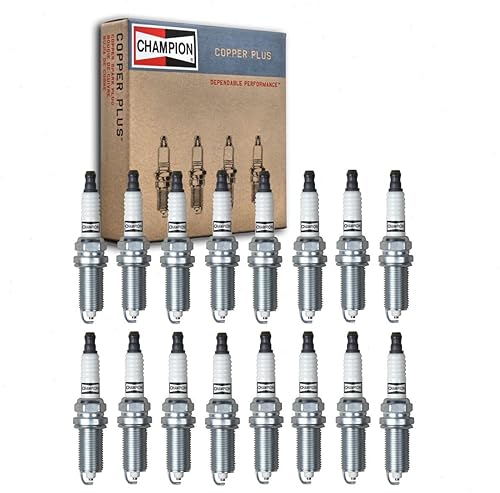 16 bujías Champion Copper Plus compatibles con Jeep Grand Cherokee 5.7L V8 2009-2019