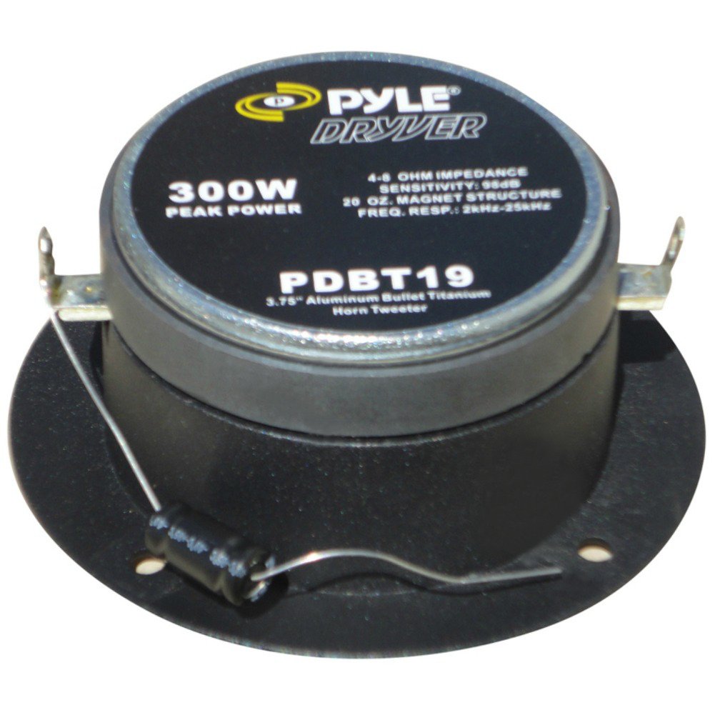 2 Super Tweeter Pyle PDBT19 Ultra Slim 150 Watts rms et 300 Watts Max avec 9,80 cm de diamètre 98 DB sensibilité Profondeur réduite de Seulement 3,90 cm, par Paire