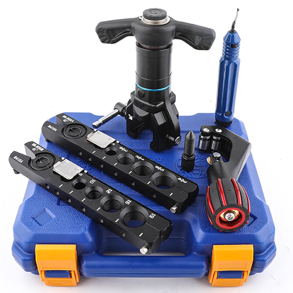 Amazon.co.jp: フレアリングツールキット 45°偏心チューブフレアリング