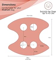Vista 3 de Potens' Pet Hamaca de aseo para perros con correa de seguridad, hamaca mediana para recortar uñas