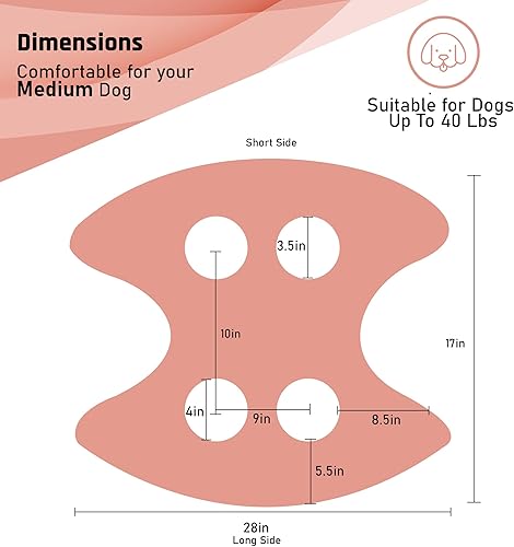 Miniatura 3 de Potens' Pet Hamaca de aseo para perros con correa de seguridad, hamaca mediana para recortar uñas
