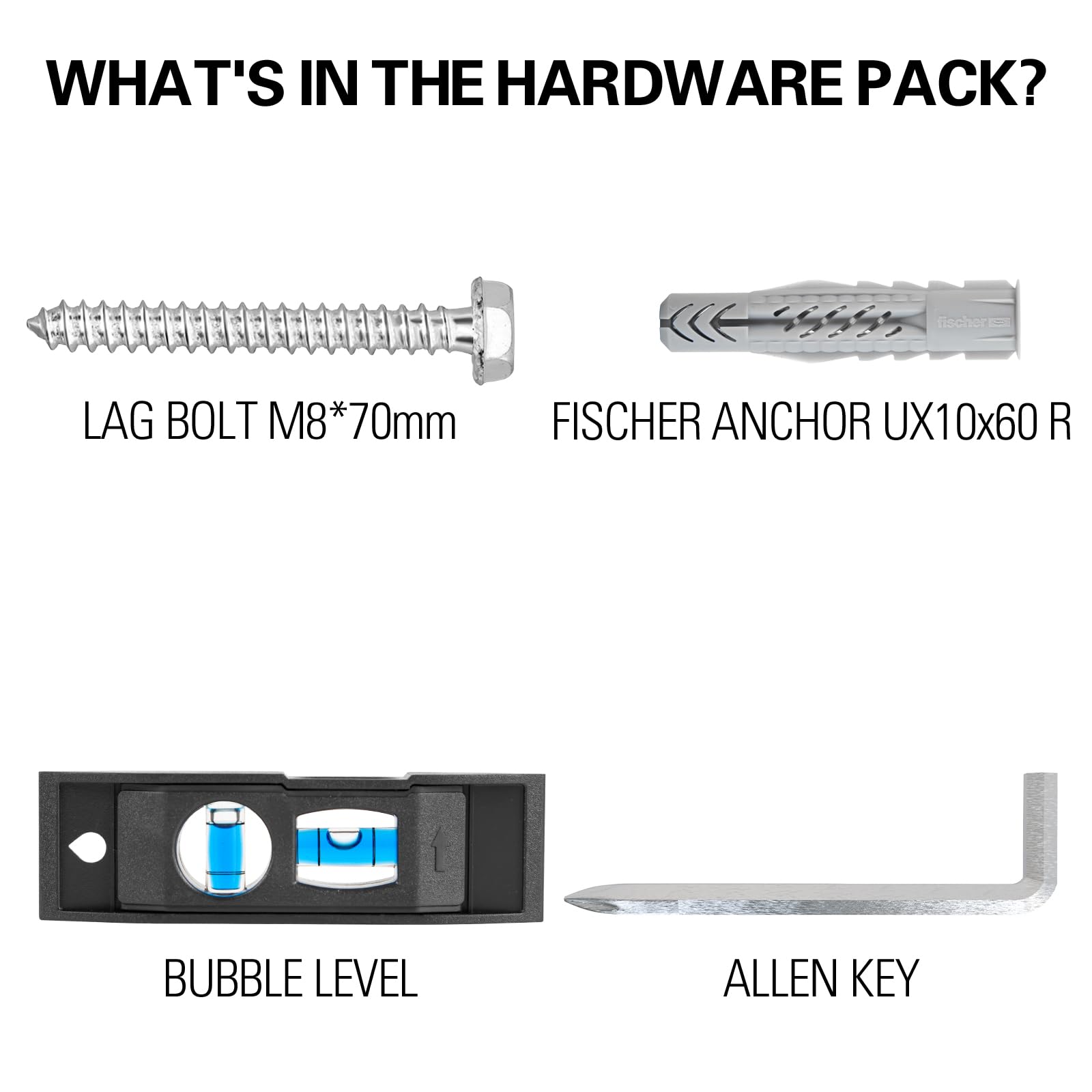 TV Mount Lag Bolt Kit - Secure Your TV! -2