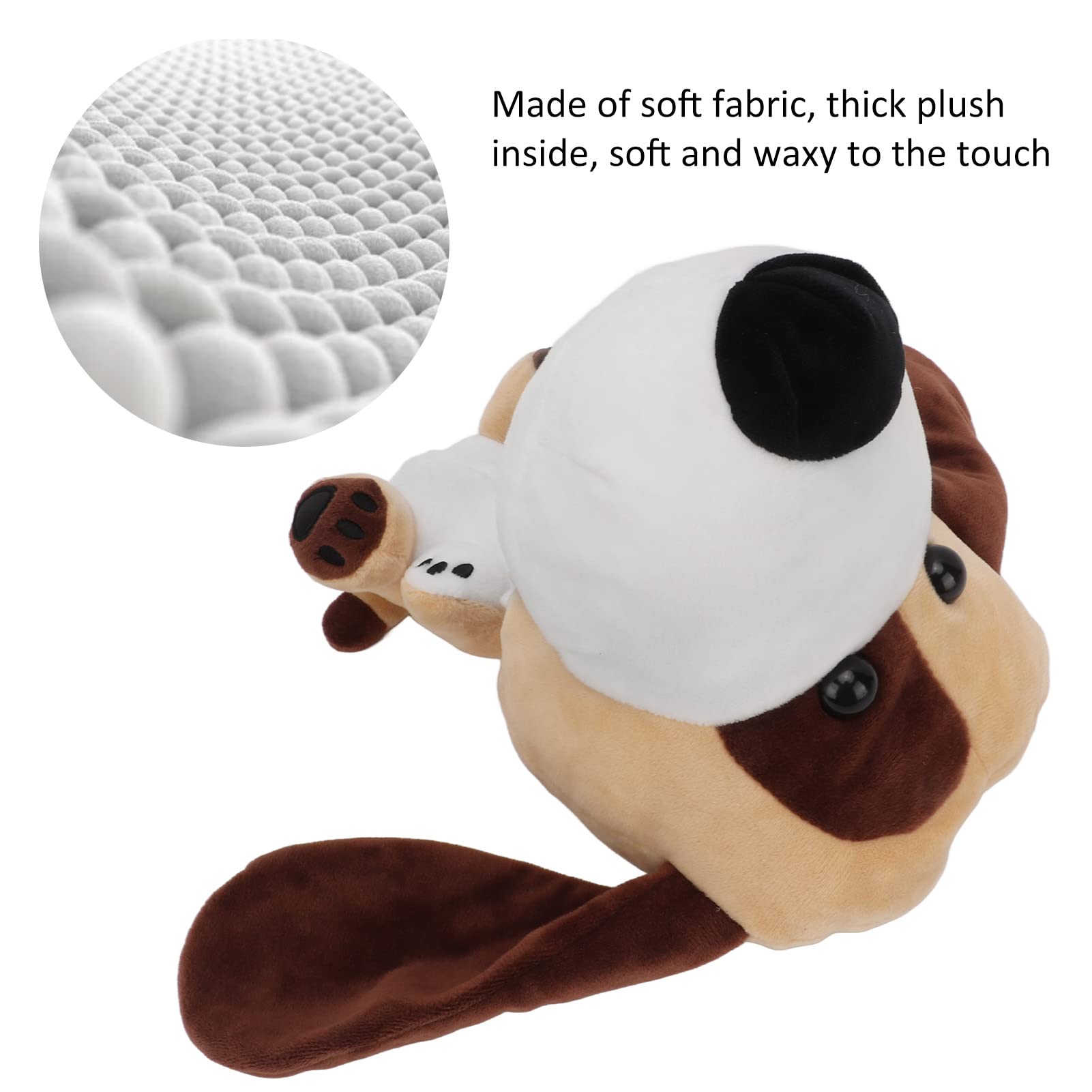 Couvre-tête de conducteur de Golf, Couvre-tête de conducteur en Tissu Peluche Doux avec Taille Portable pour Les Amoureux des Animaux pour Les Clubs de pour Les activités de Plein air