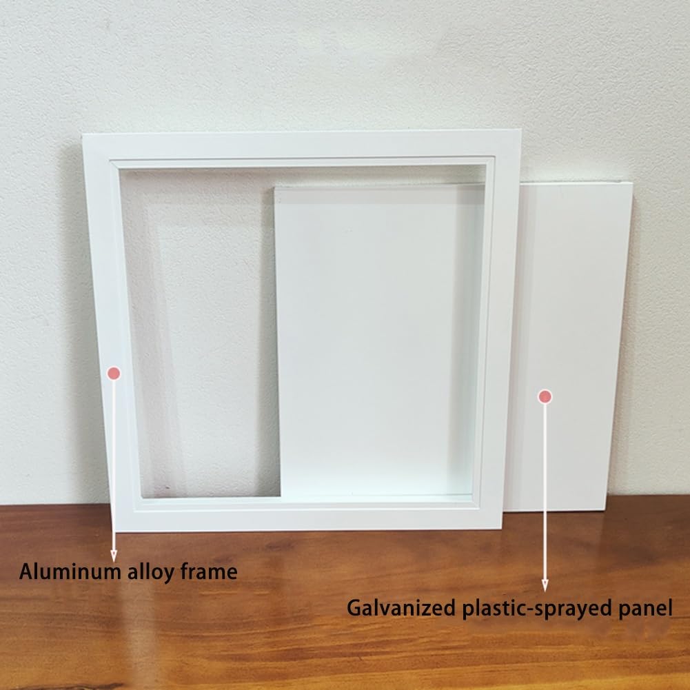 Genérico Panel de Acceso Oculto para Techo Trampilla Pladur 15x15 20x20 30x30 40x40 CM Puerta de Inspección Rectangular de Aluminio Instalación Empotrada(35 cm x 35 cm)