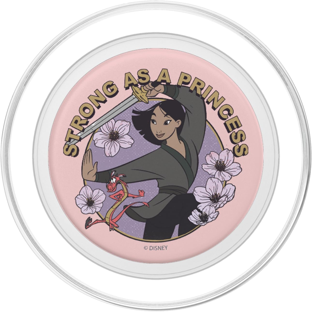 Disney Mulan Strong As A Princess PopSockets MagSafe PopGrip for iPhone