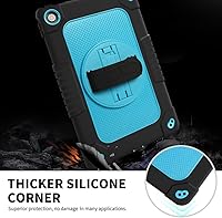 Vista 3 de Mignova - Funda para tablet Lenovo M10 Plus de 3ª generación 2022 con función atril giratoria incorporada, correa de hombro, correa de mano, híbrida