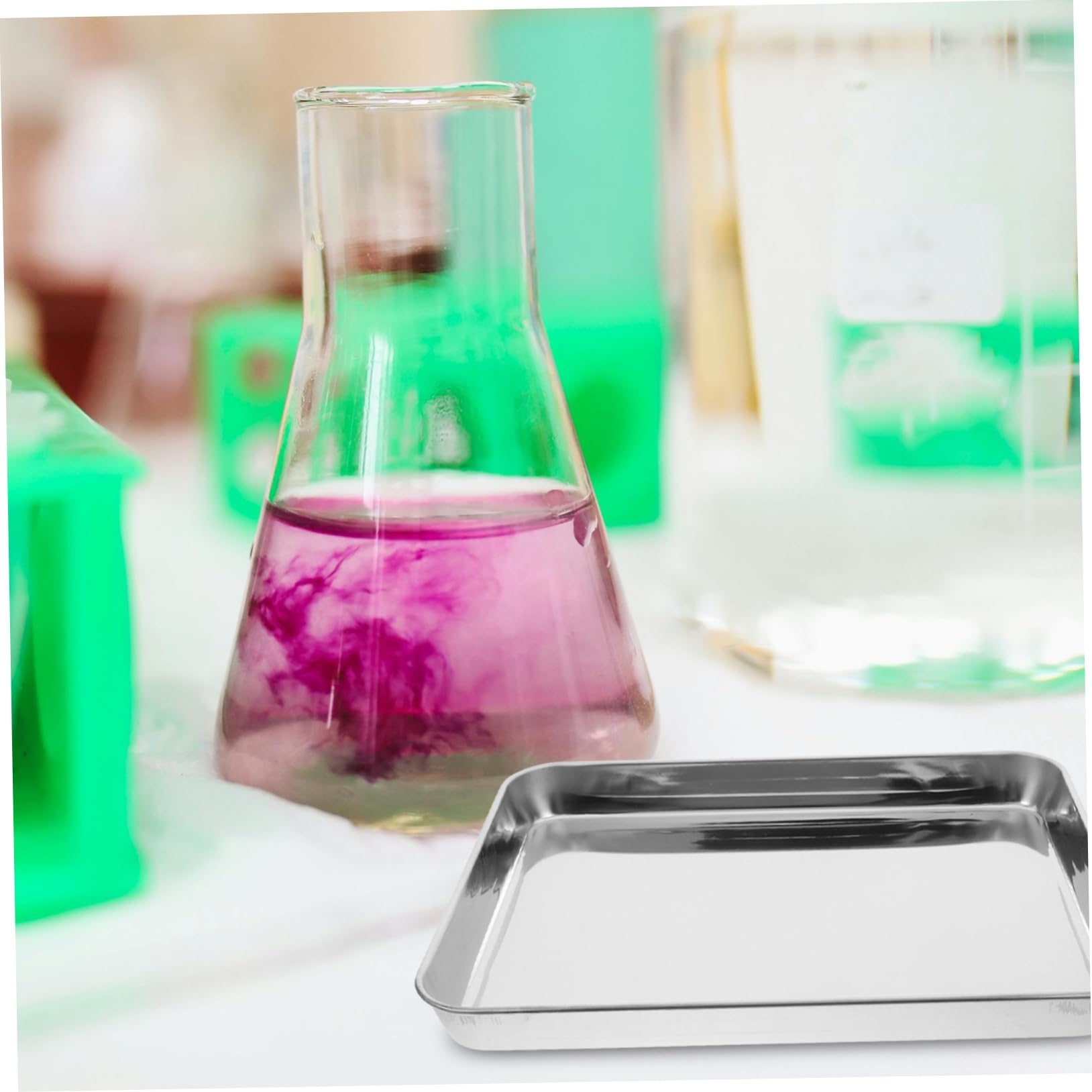 Vassoio Piatto in Inossidabile Per Medici Vassoi Per Laboratorio Facile Da Pulire e Stabile