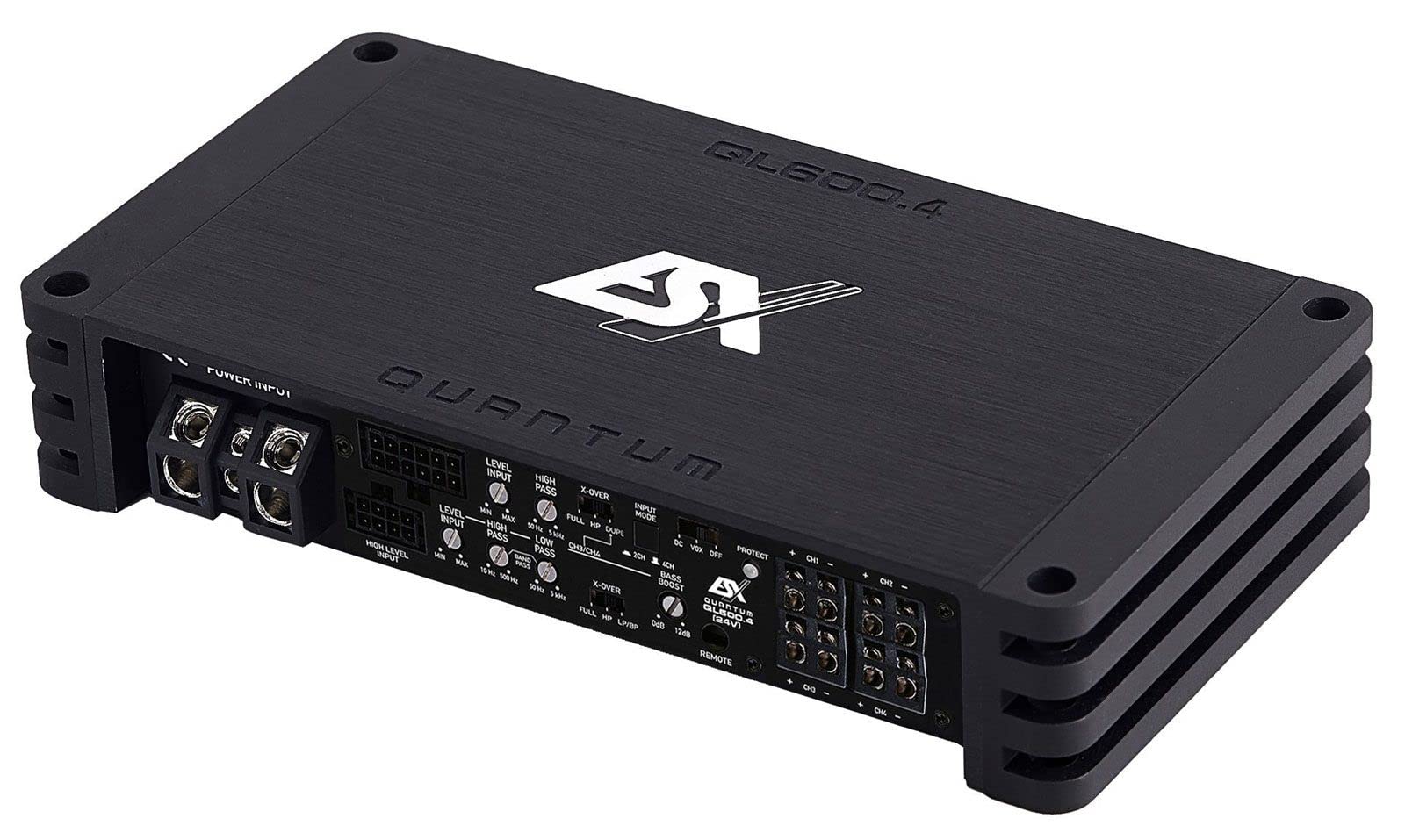 ESX QL600.4 (24V) | 4-Kanal Class D Digital Verstärker 680 Watt RMS Ausgangsleistung für LKW -Trucks - Busse mit 24 Volt