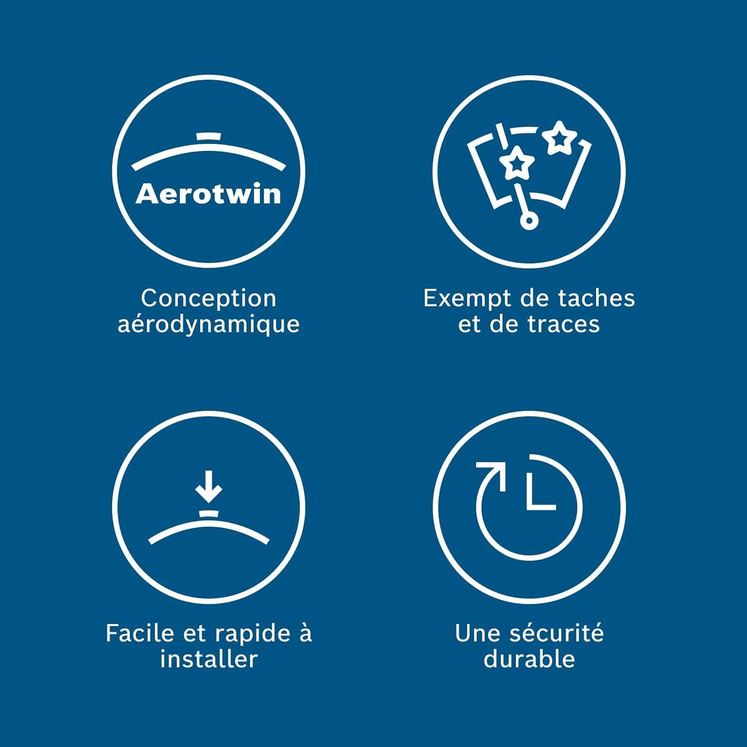 Bosch Aerotwin Aerotwin eAR 604 S - Jeu de 2 Balais d'essuie-glaces de Remplacement Avant - Livrés avec Adaptateur Pré-assemblé - 600 mm / 450 mm - Boîte réduite pour moins de déchets
