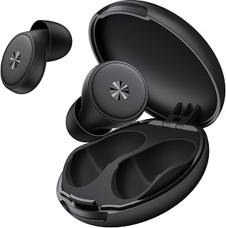 BIGOOD i7 55dB Noise Cancelling Ear Plugs for Sleeping - Reusable Silicone with 7 Tips, Case for Side Sleepers, Concerts, Snoring Block